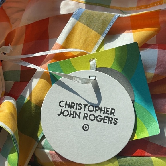 Christopher John Rogers Target Plaid Sundress Sz 2 - Picture 8 of 12